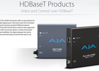 Nuovi converter HDBaseT di AJA: in offerta a prezzo speciale fino a fine mese !