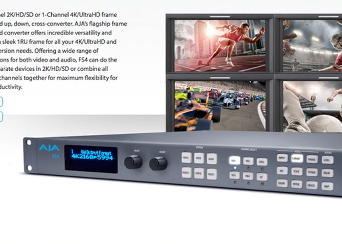 AJA FS4 ora disponibile !