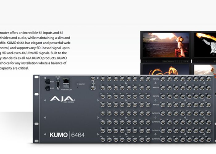 AJA KUMO 6464 ora disponibile in Italia!