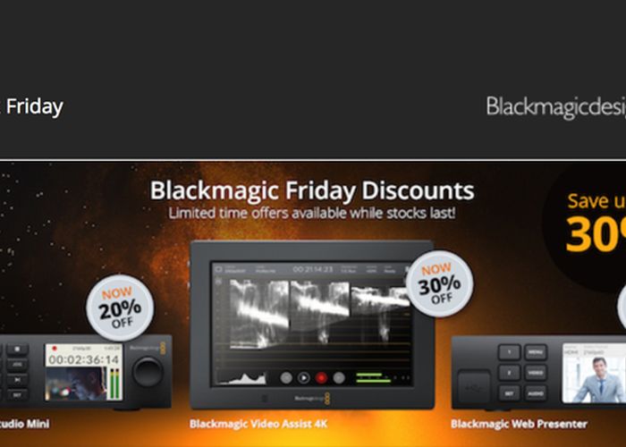 Black Friday 2017 - Blackmagic