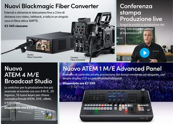 Blackmagic annuncia nuovi prodotti Broadcast