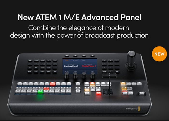 Blackmagic annuncia il nuovo ATEM 1 M/E Advanced Panel