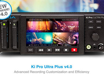 Disponibile il nuovo firmware v4.0 per AJA Ki Pro Ultra Plus