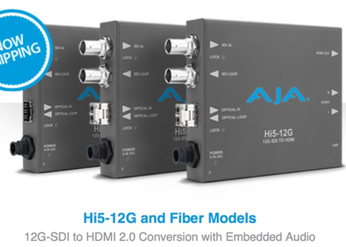 Nuovi converters 12G di AJA Video - Ora disponibili