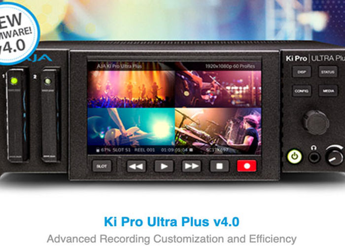 Disponibile il nuovo firmware v4.0 per AJA Ki Pro Ultra Plus