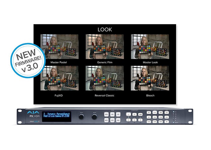 Nuovo aggiornamento software v3.0 per AJA FS-HDR