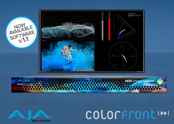 AJA Video rilascia il nuovo software 1.1 per HDR Image Analyzer 