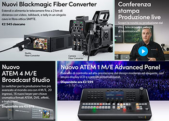 Blackmagic annuncia nuovi prodotti Broadcast