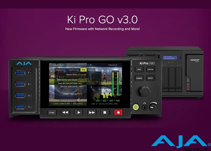 AJA presenta il nuovo firmware v3.0 per KiPro GO