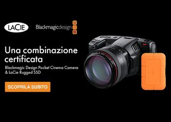 Una combinazione certificata: Blackmagic Design Pocket Cinema Camera & LaCie Rugged SSD