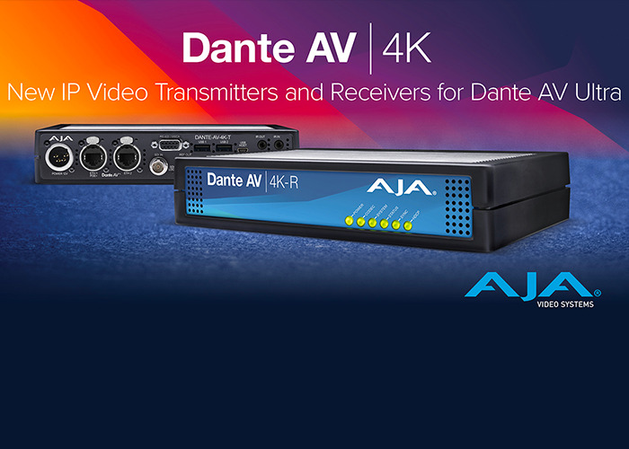 AJA presenta i convertitori Dante AV 4K-T e 4K-R