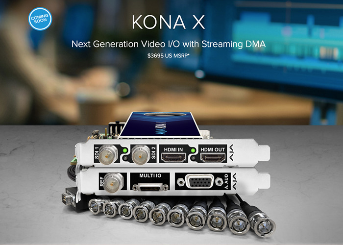 AJA presenta KONA X a bassissima latenza e il software desktop v17