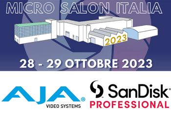 AJA Video e SanDisk Professional presentano le ultime novità al Microsalon di Milano