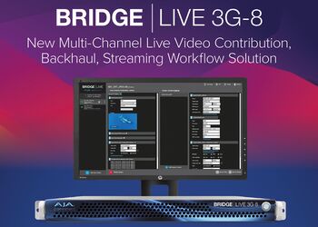 AJA presenta il nuovo BRIDGE LIVE 3G-8 al NAB 2025
