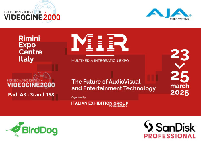 Videocine 2000 a MIR Tech 2025: le migliori soluzioni per broadcasting, streaming e storage
