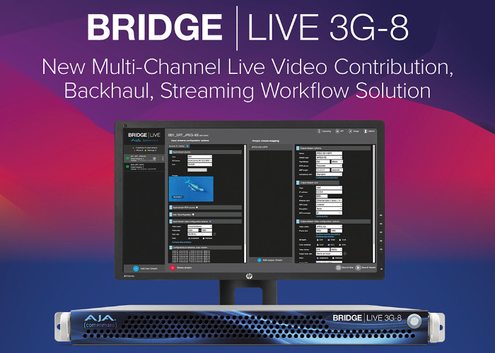 AJA presenta il nuovo BRIDGE LIVE 3G-8 al NAB 2025