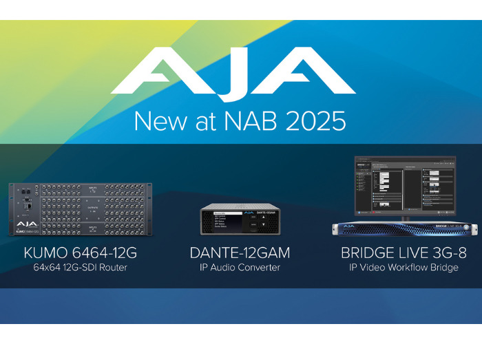 AJA presenta le innovazioni IP e 12G-SDI prima del NAB 2025