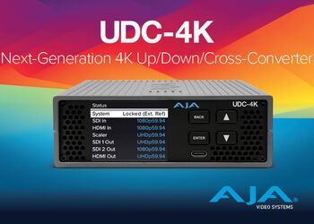 AJA presenta il mini convertitore UDC-4K