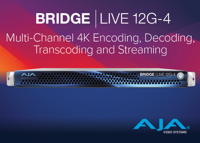 AJA annuncia BRIDGE LIVE 12G-4
