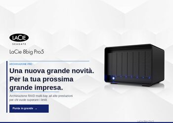 LaCie 8big Pro 5. Una nuova grande novità. Per la tua prossima grande impresa.