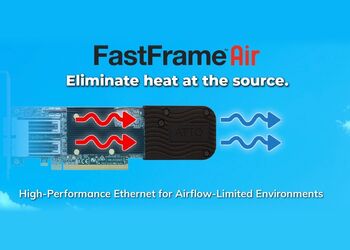 ATTO FastFrame AIR — Ethernet ad alte prestazioni per ambienti a flusso d'aria limitato
