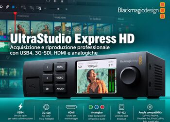 Blackmagic Design presenta UltraStudio Express HD: acquisizione e riproduzione professionale con USB4